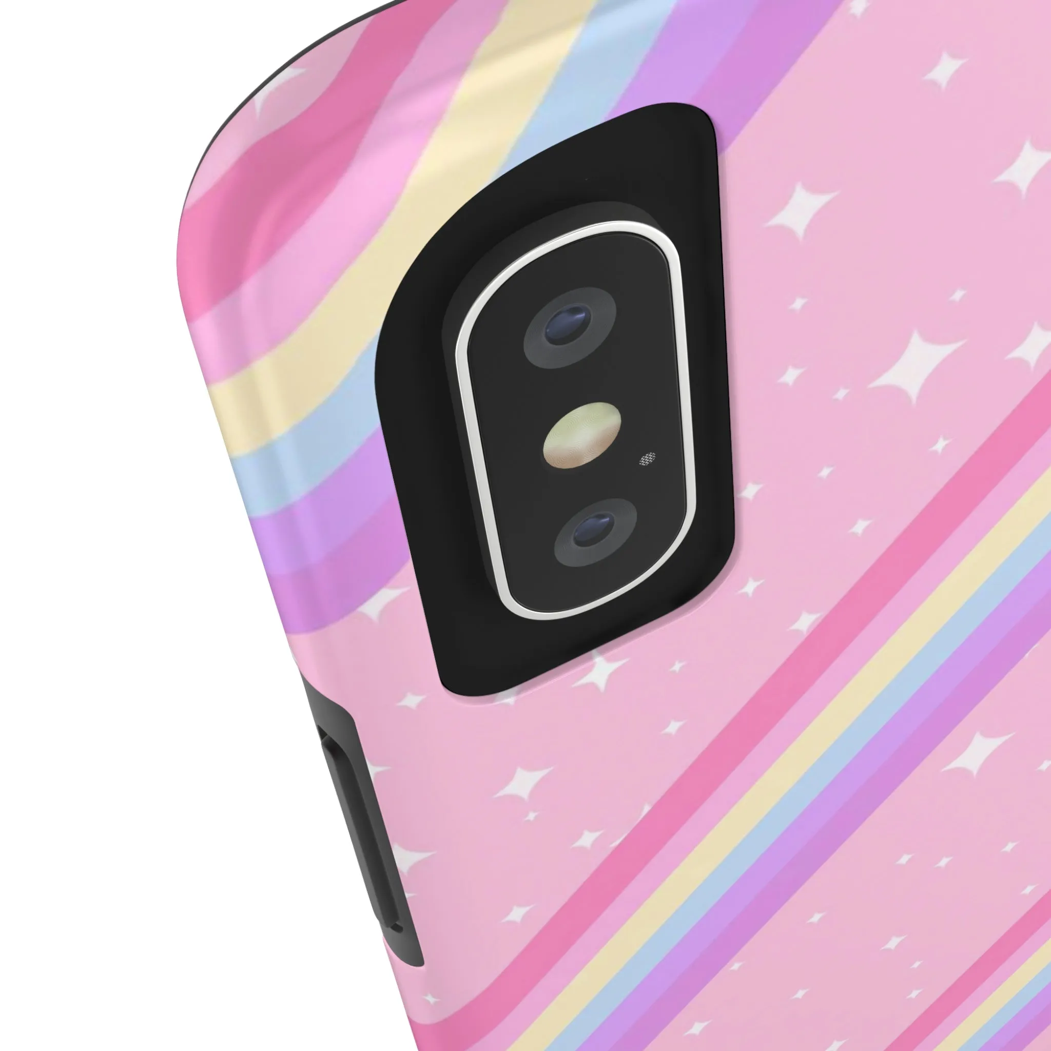 Kawaii Sparkle Cake Rainbow Beam Tough Phone Case