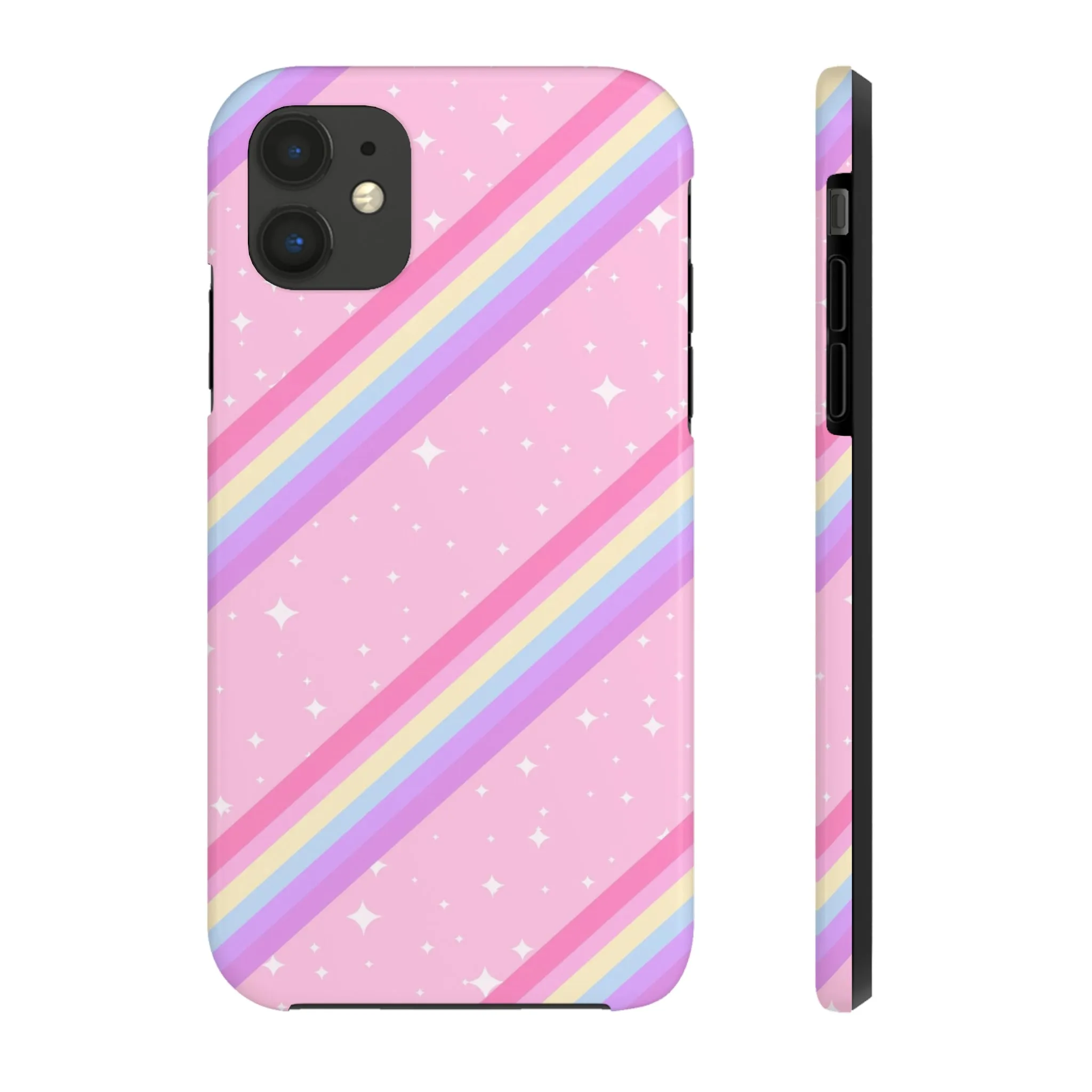 Kawaii Sparkle Cake Rainbow Beam Tough Phone Case