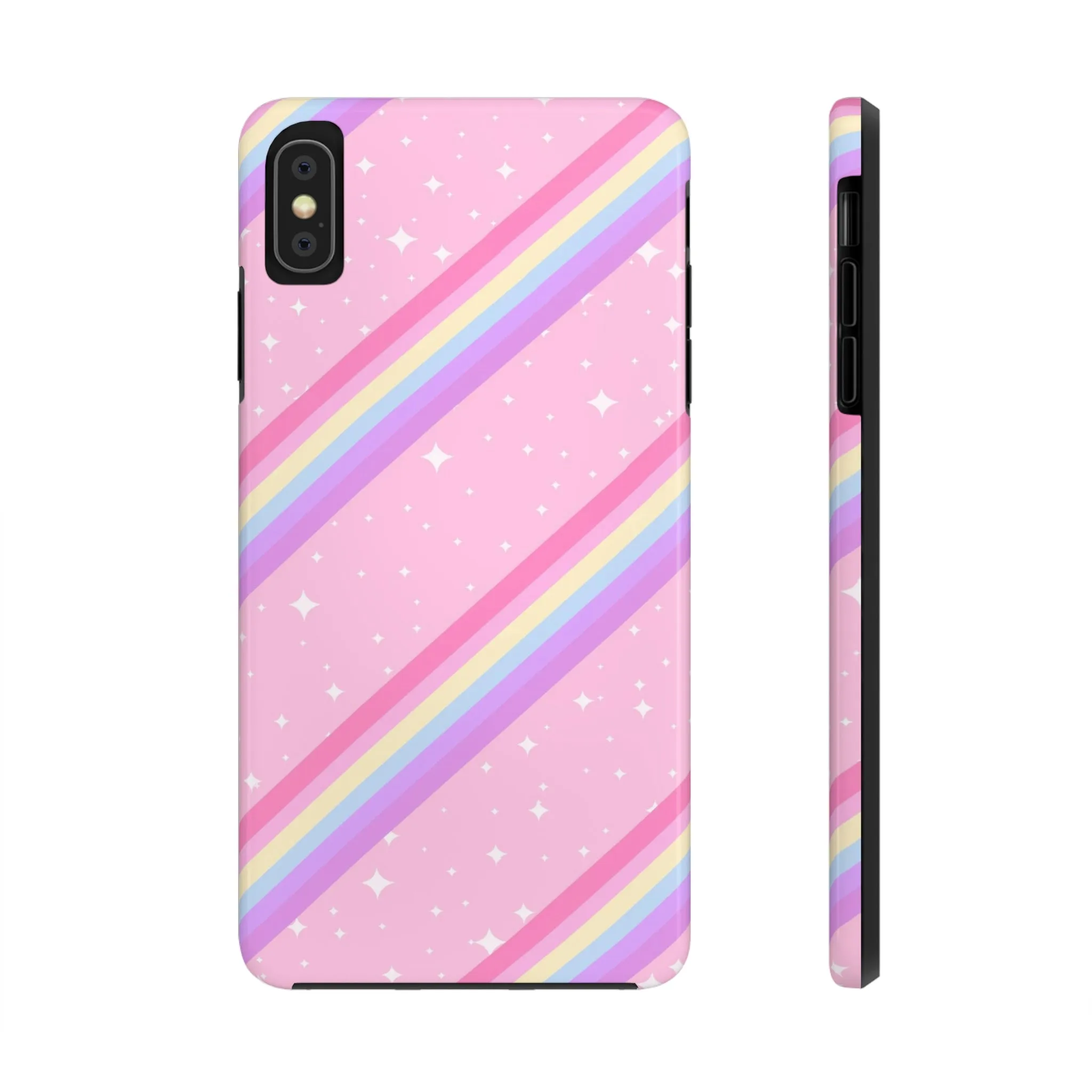 Kawaii Sparkle Cake Rainbow Beam Tough Phone Case