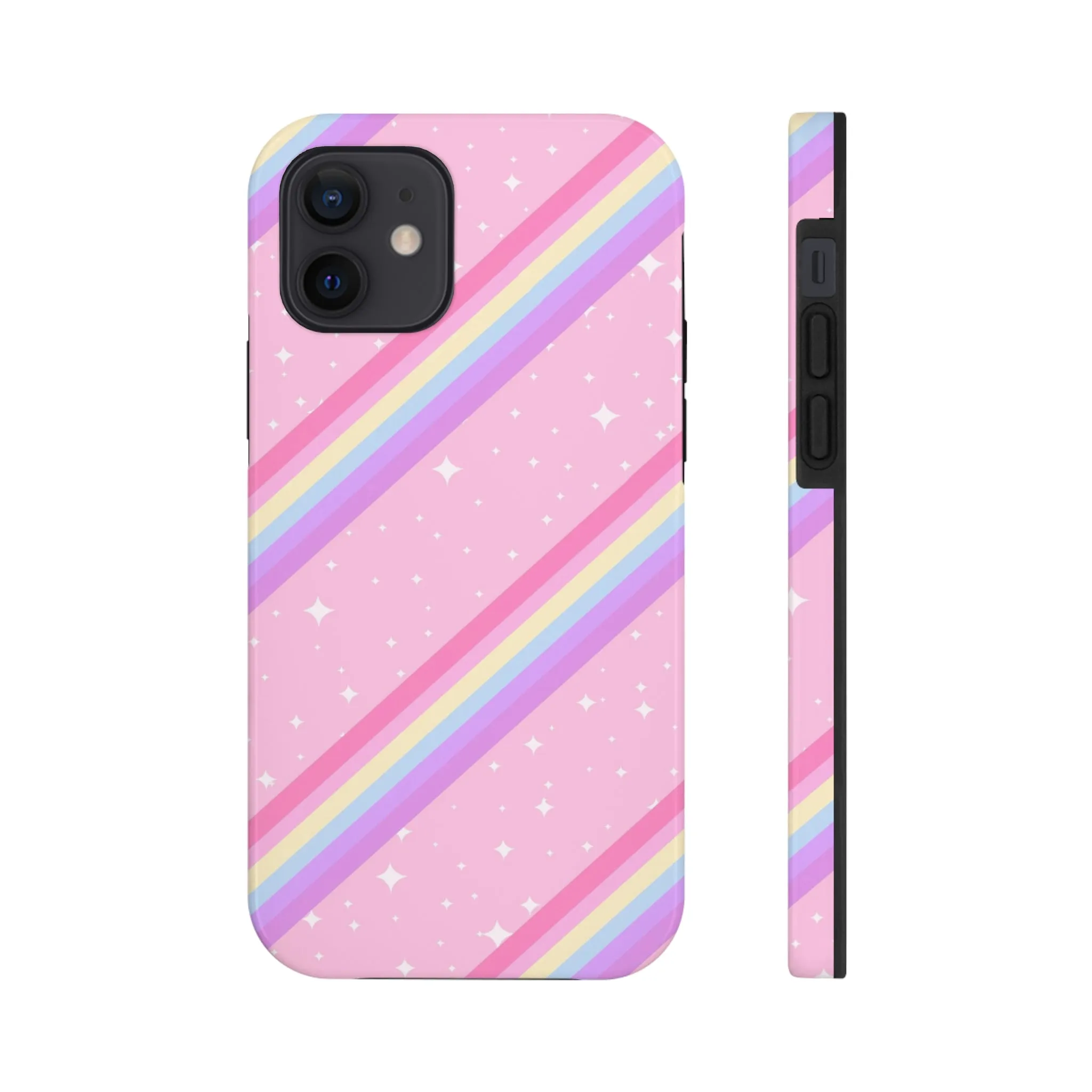 Kawaii Sparkle Cake Rainbow Beam Tough Phone Case