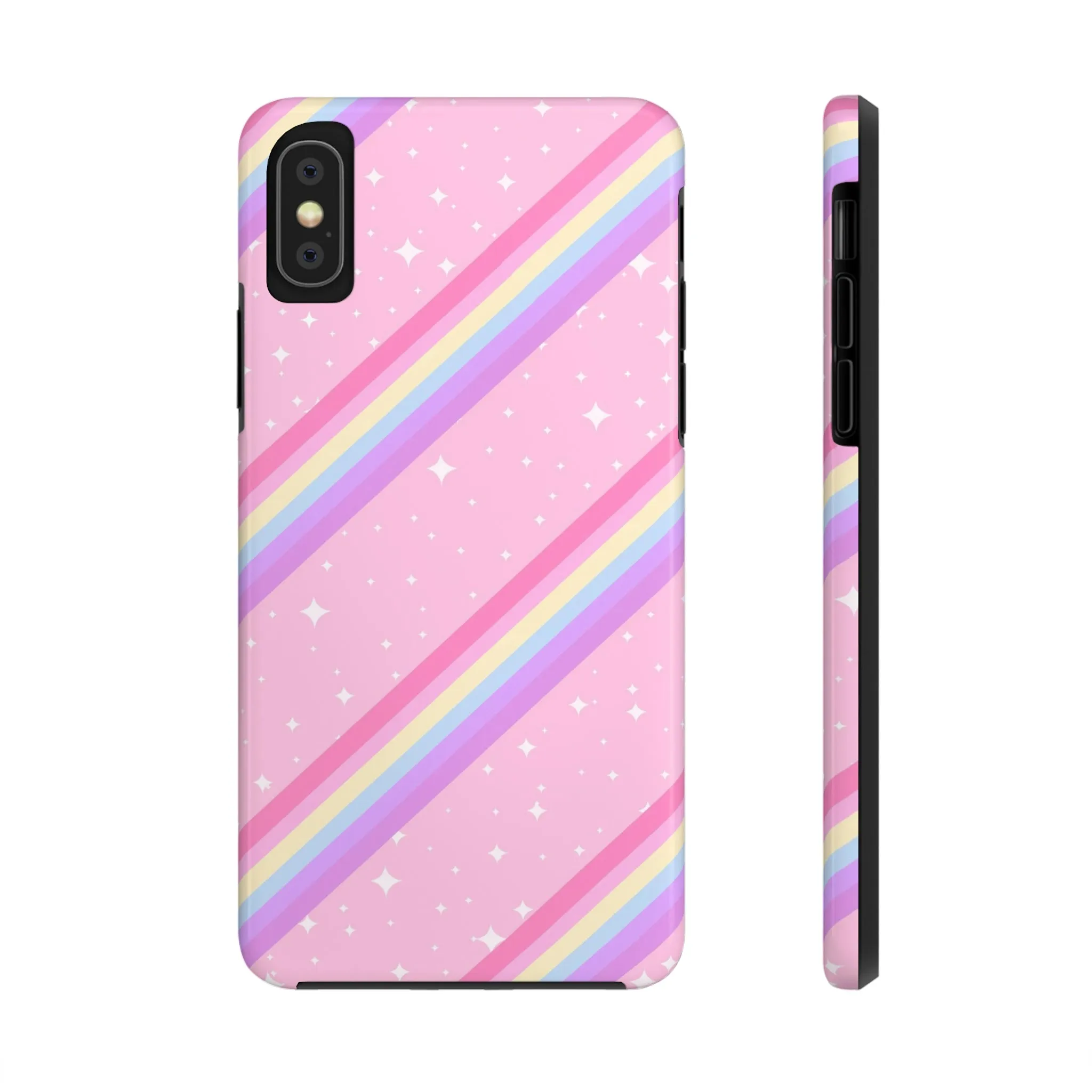 Kawaii Sparkle Cake Rainbow Beam Tough Phone Case