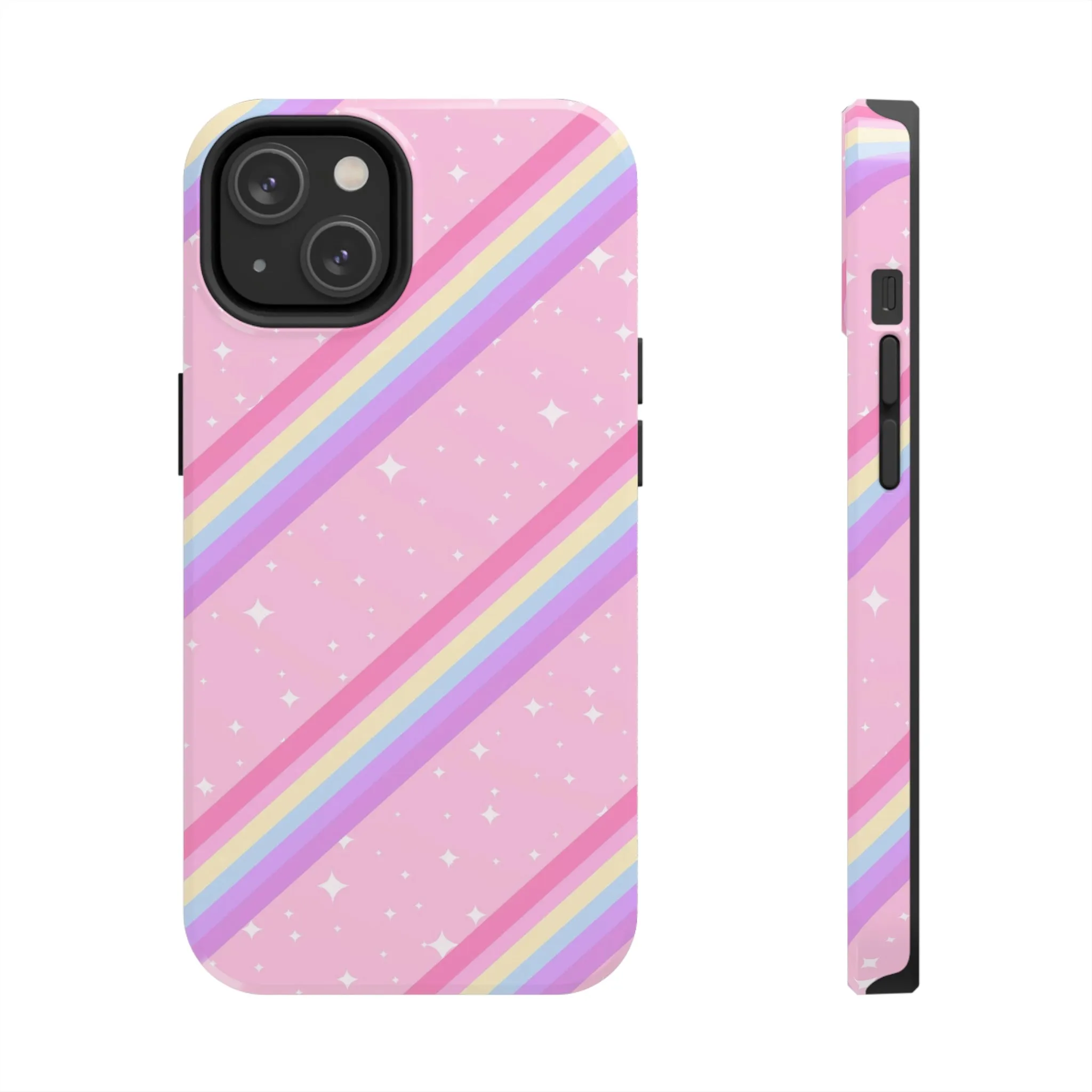 Kawaii Sparkle Cake Rainbow Beam Tough Phone Case