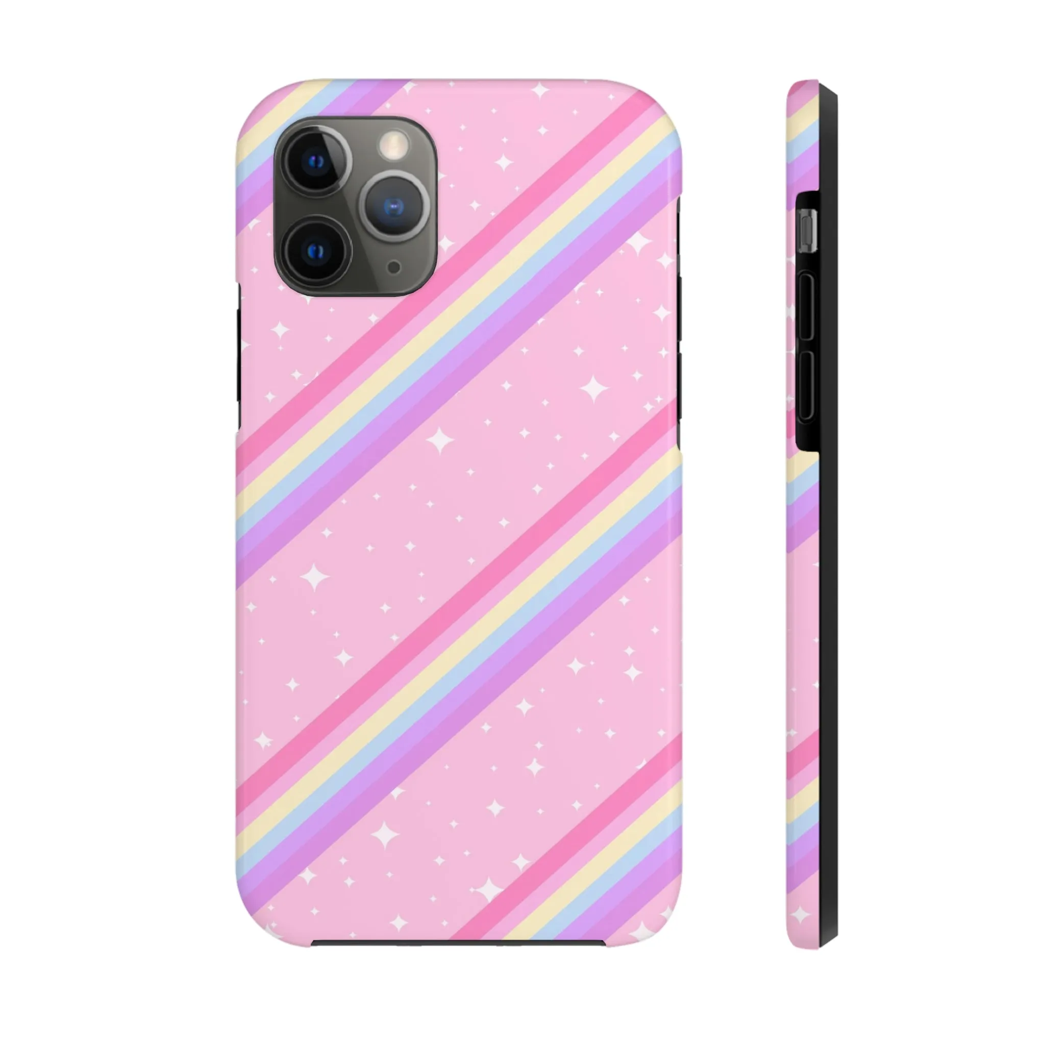 Kawaii Sparkle Cake Rainbow Beam Tough Phone Case