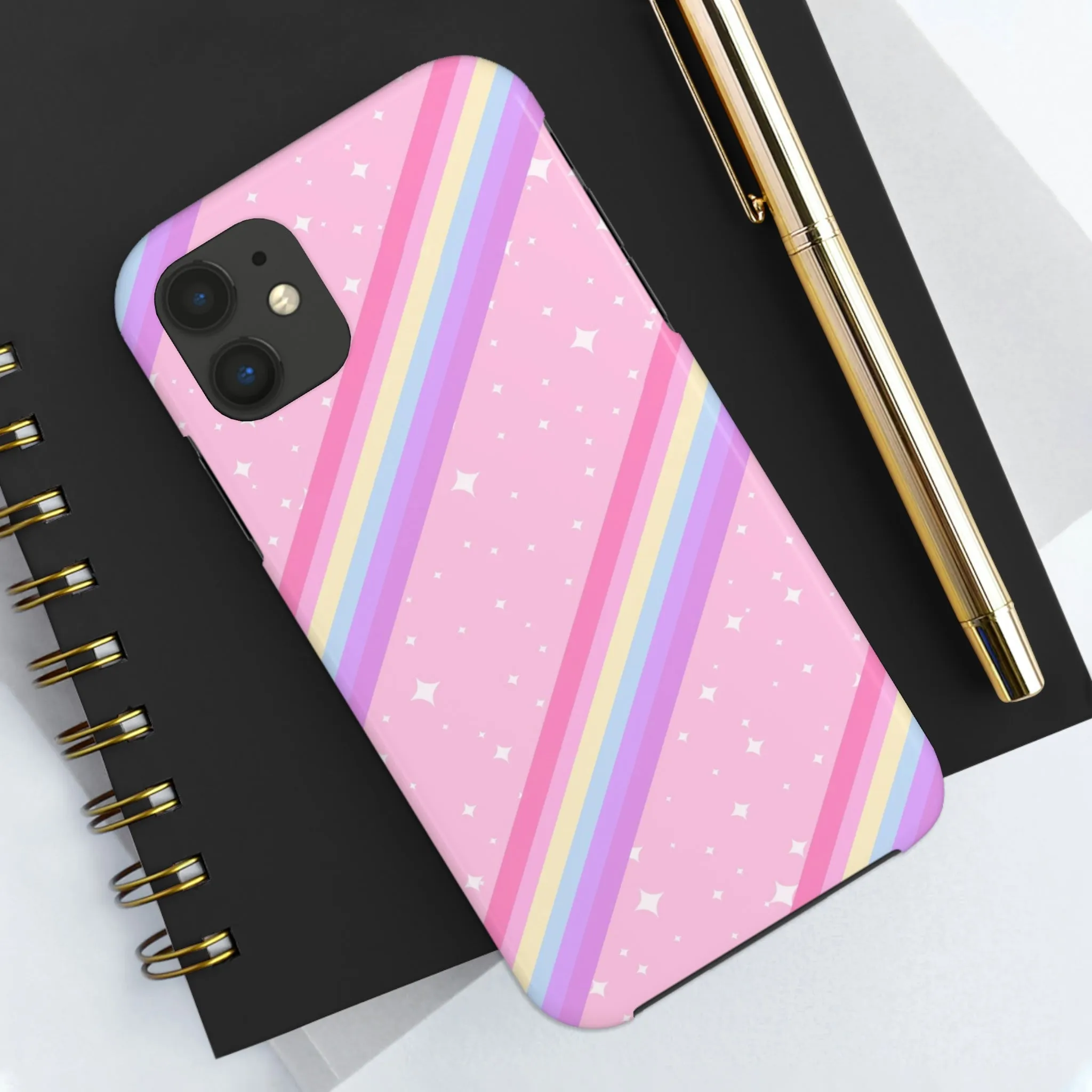 Kawaii Sparkle Cake Rainbow Beam Tough Phone Case