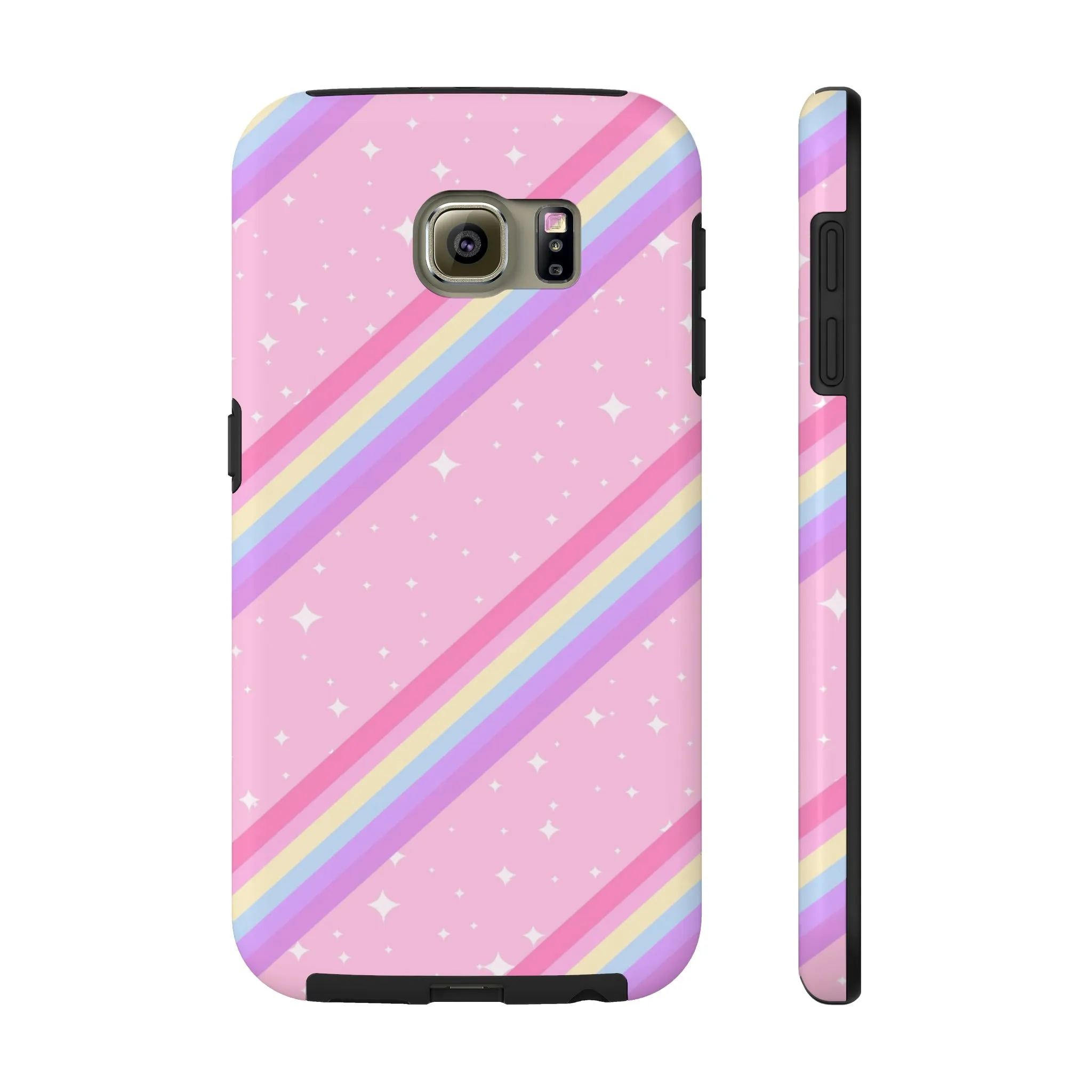 Kawaii Sparkle Cake Rainbow Beam Tough Phone Case