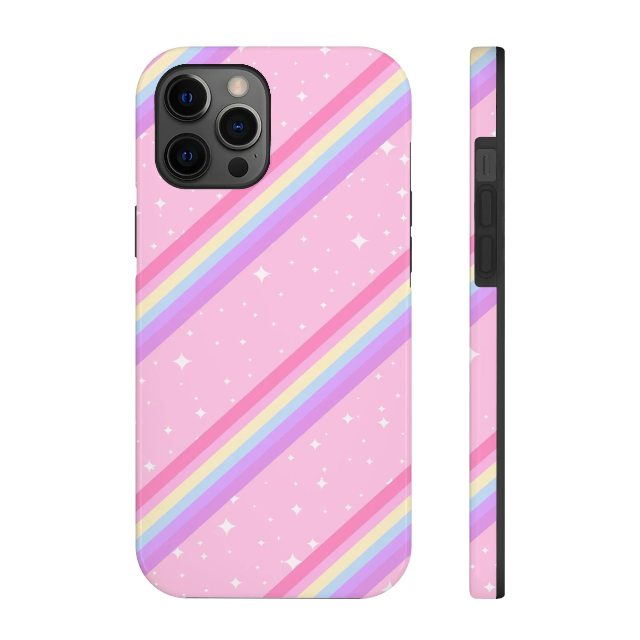 Kawaii Sparkle Cake Rainbow Beam Tough Phone Case