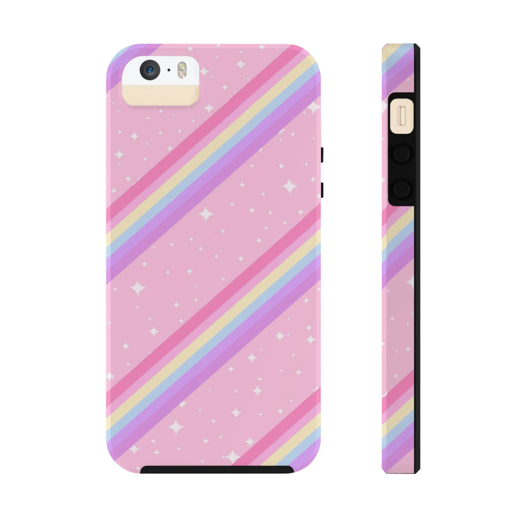 Kawaii Sparkle Cake Rainbow Beam Tough Phone Case