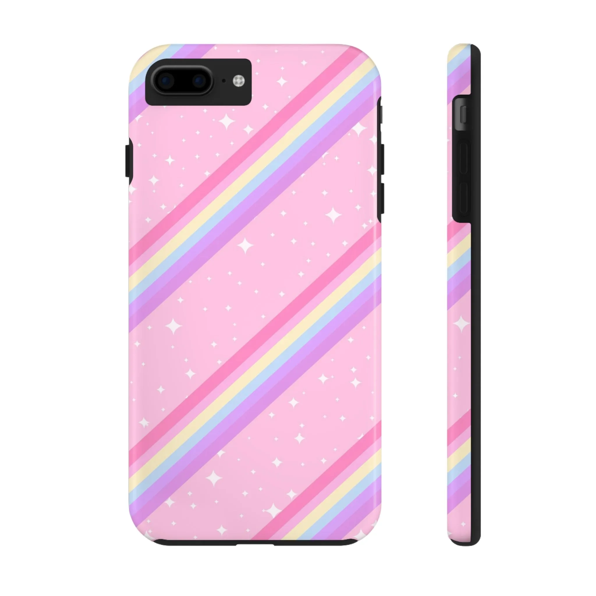 Kawaii Sparkle Cake Rainbow Beam Tough Phone Case