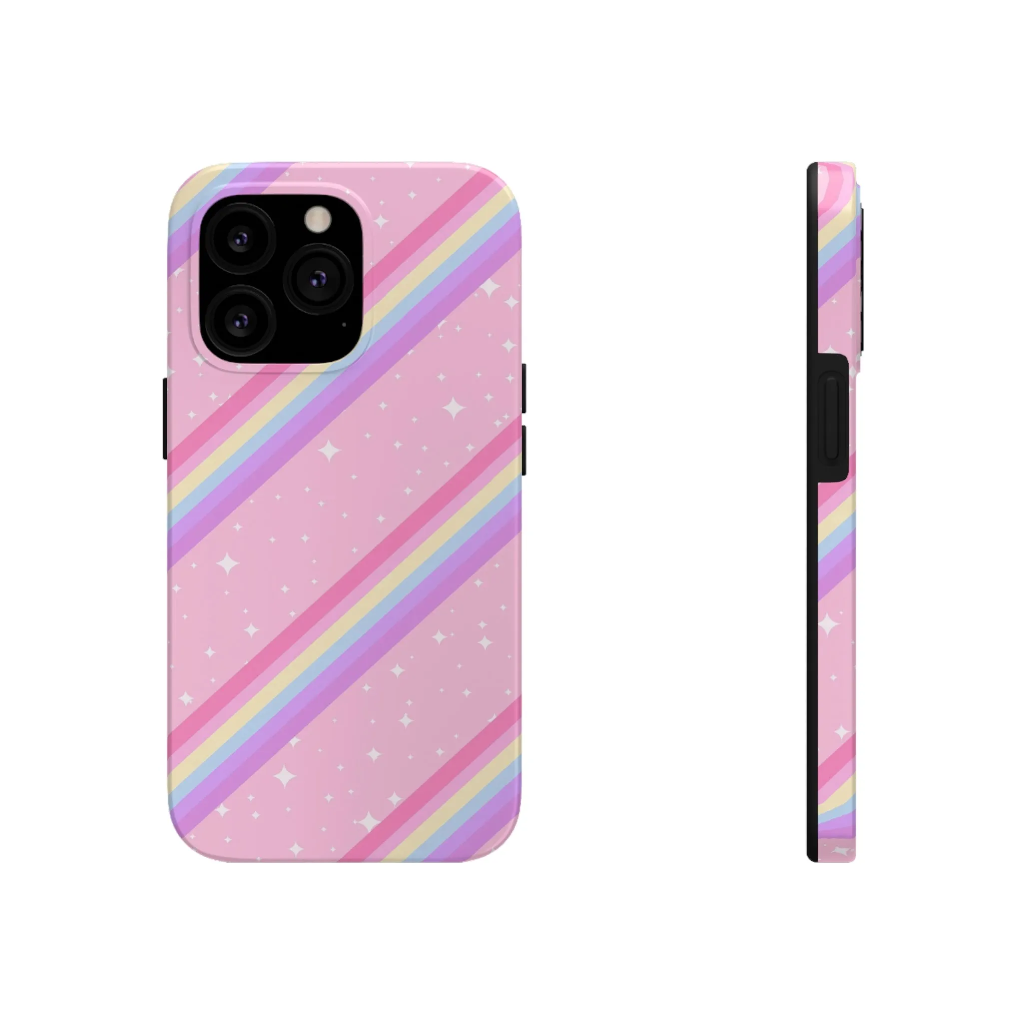 Kawaii Sparkle Cake Rainbow Beam Tough Phone Case