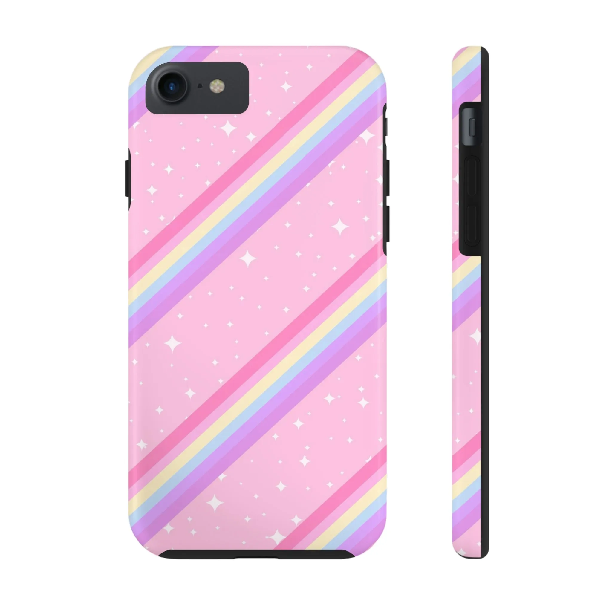 Kawaii Sparkle Cake Rainbow Beam Tough Phone Case