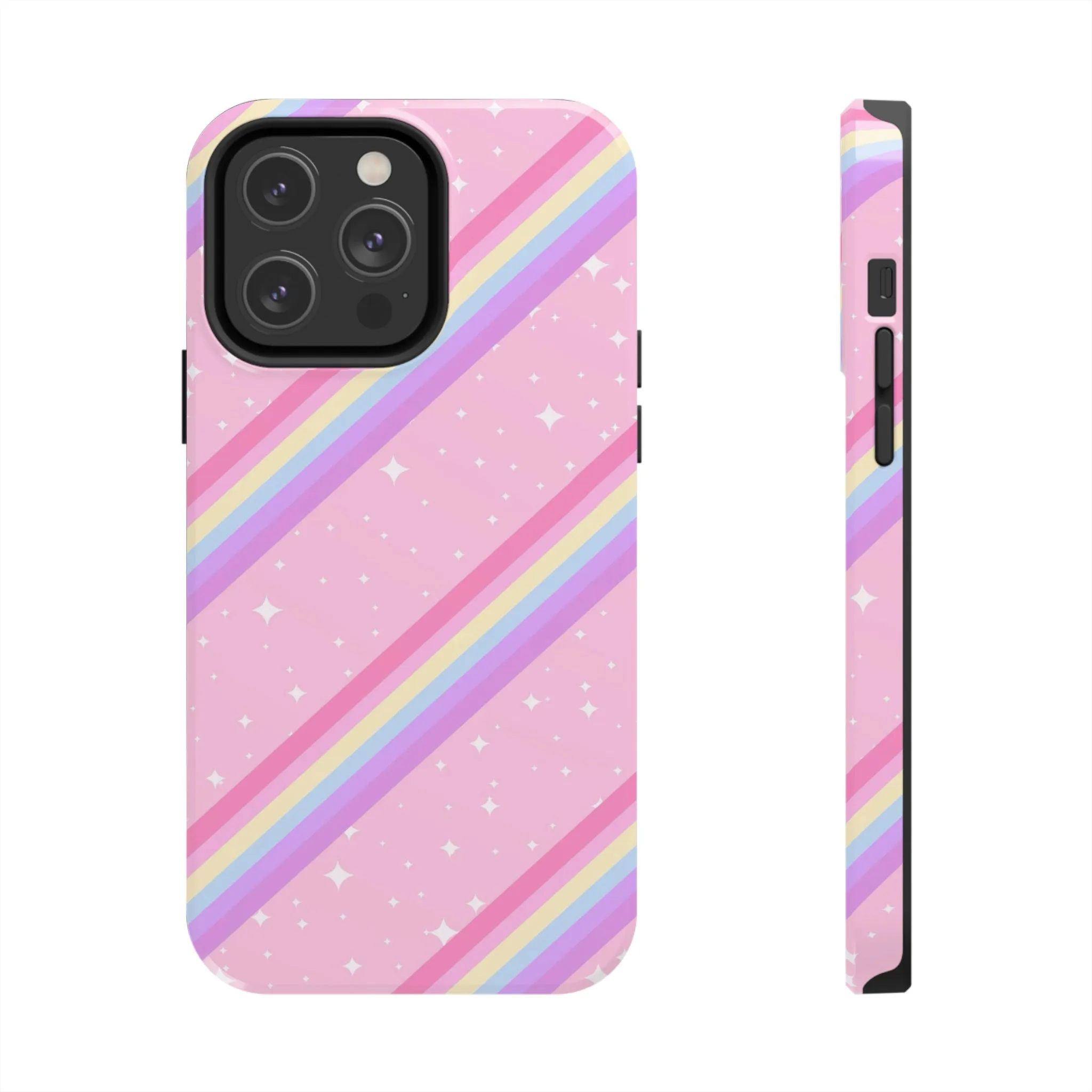 Kawaii Sparkle Cake Rainbow Beam Tough Phone Case