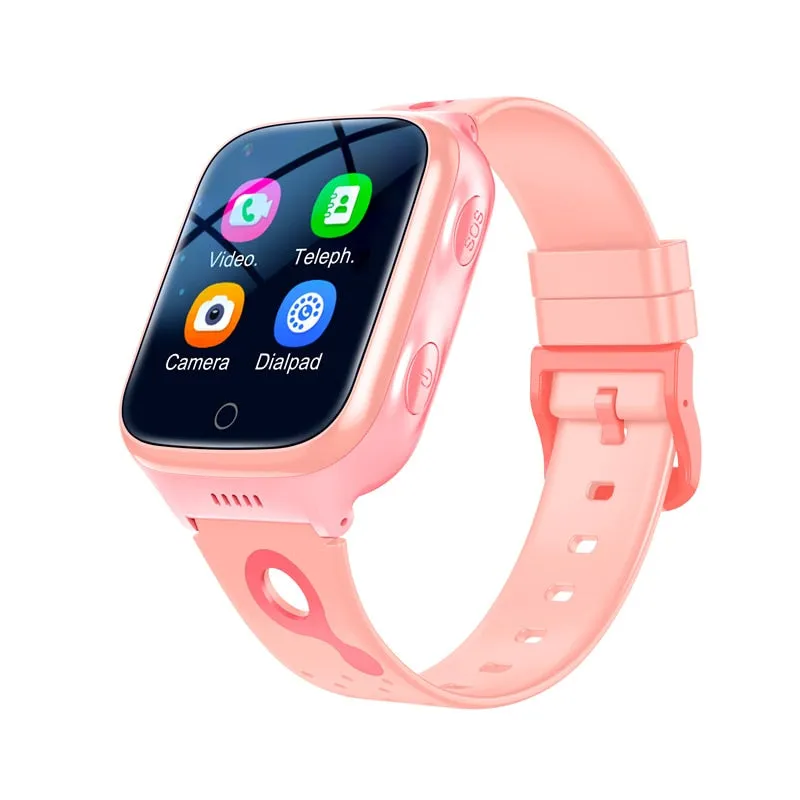 Kids 4G Smart Watch 1000mAh, SOS, GPS Location, Video Call, Wi-Fi Sim Card, IP67 Waterproof For Children