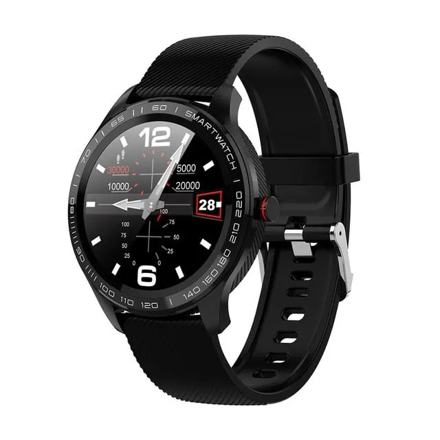 L9 ECG PPG Smart Watch Men Bluetooth Watches t Smartwatch IP68 Waterproof  Heart Rate Blood Pressure reloj Facebook Display