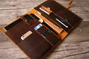 Leather Laptop Sleeve 15.6 inch Computer Case