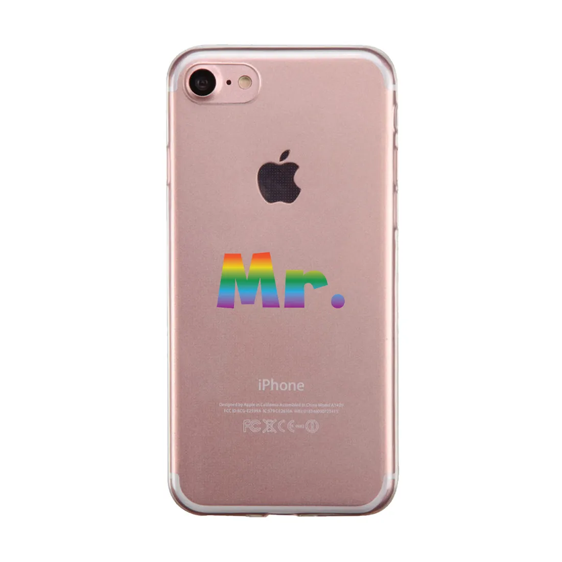 LGBT Mr. Mr. Rainbow Clear Matching Phone Cases