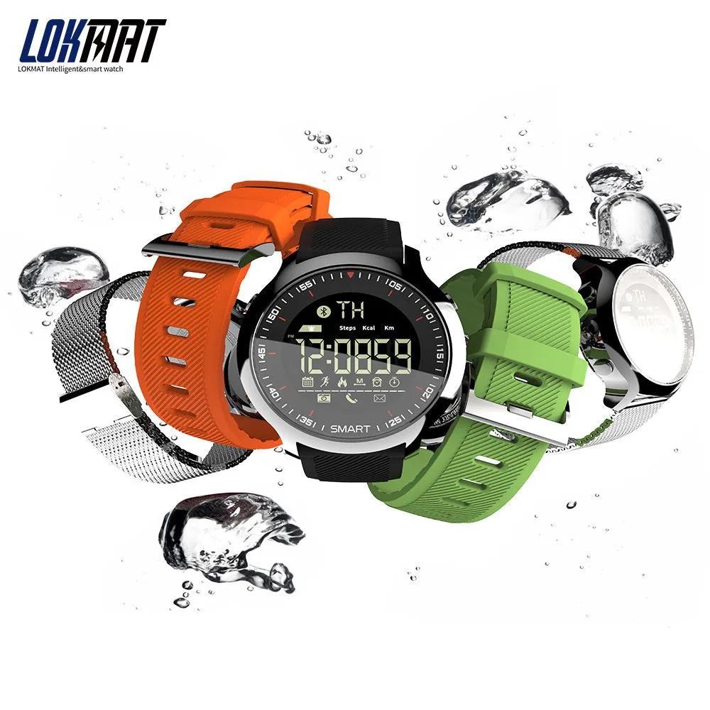 LOKMAT Men Sport SmartWatch Bluetooth Waterproof IP68 Support Call And SMS reminder Smart Watch for android and iphone