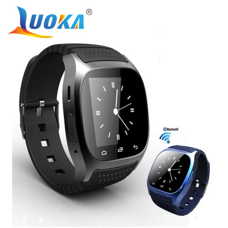 LUOKA M26 Bluetooth Smart Watch luxury wristwatch R watch smartwatch with Dial SMS Remind Pedometer for Android Samsung phone