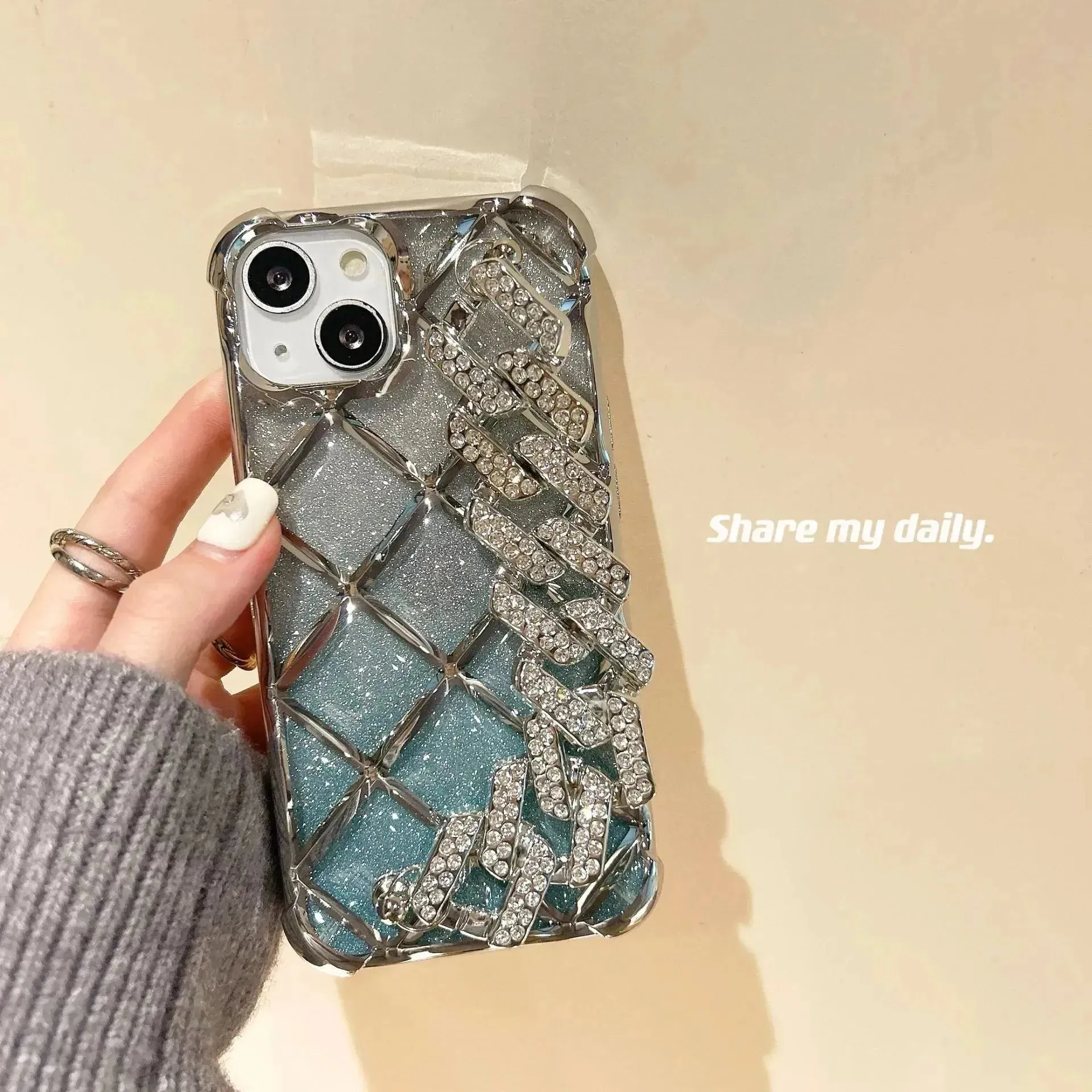 Luxurious Diamond Bracelet Phone Case (For iPhones)