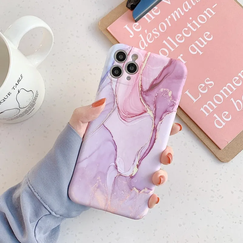 Luxury Marble Phone Case For iPhone 13 | 12 | 11 | Pro | Max | 14