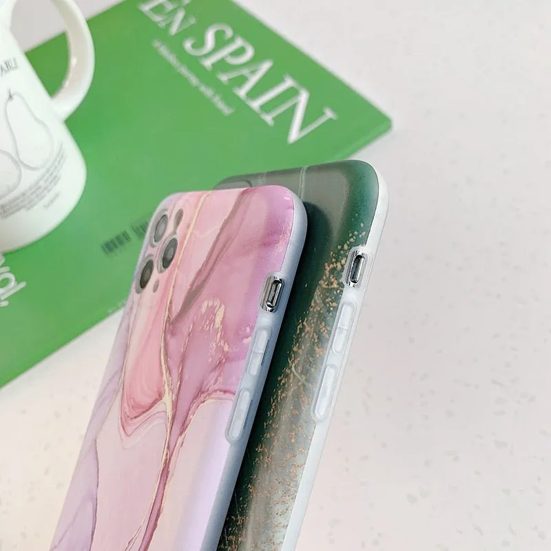 Luxury Marble Phone Case For iPhone 13 | 12 | 11 | Pro | Max | 14