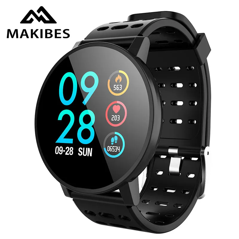 Makibes T3 Smart watch waterproof Activity Fitness tracker HR Blood oxygen Blood pressure Clock Men women smartwatch PK V11