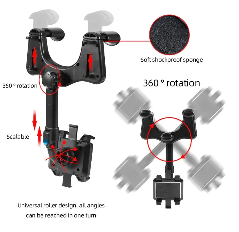 Malleable 360º Car Holder