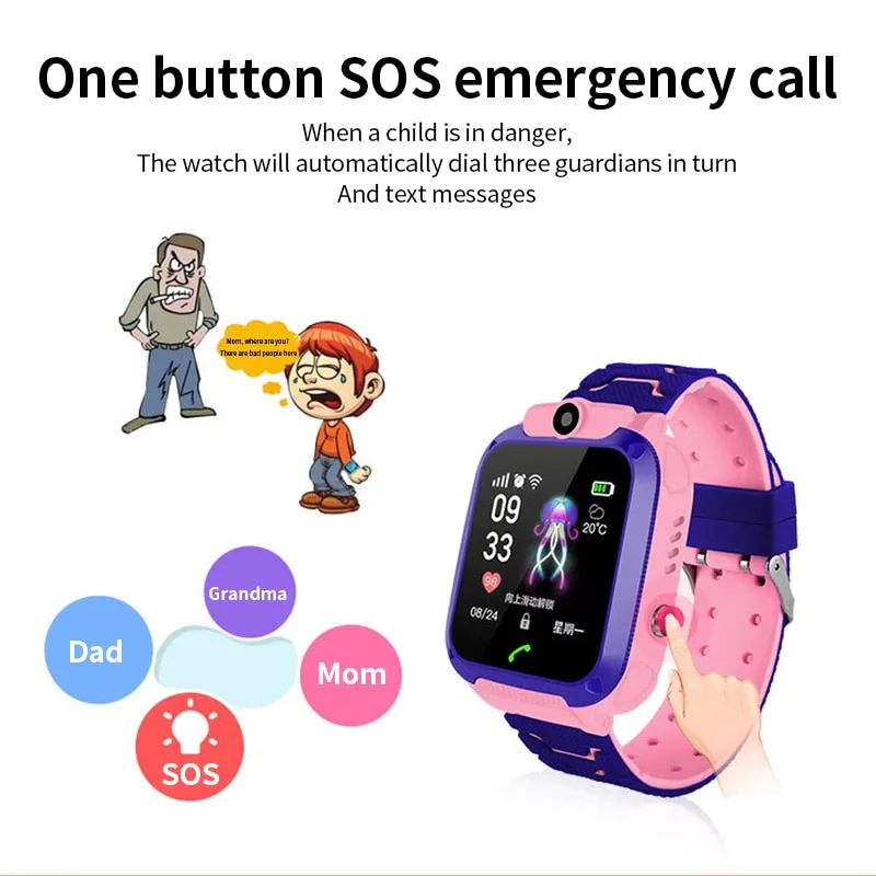 martwatch Q12 Waterproof 2G SIM Card Call Location IOS, Android