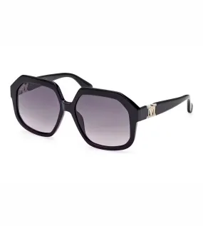 Maxmara Women's Gradient Grey Geometric Sunglasses