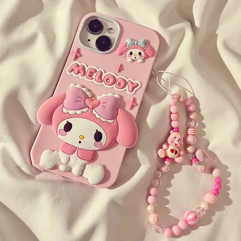 Melo Pastel iPhone Case With Chain