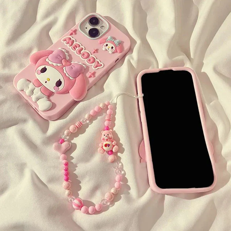 Melo Pastel iPhone Case With Chain