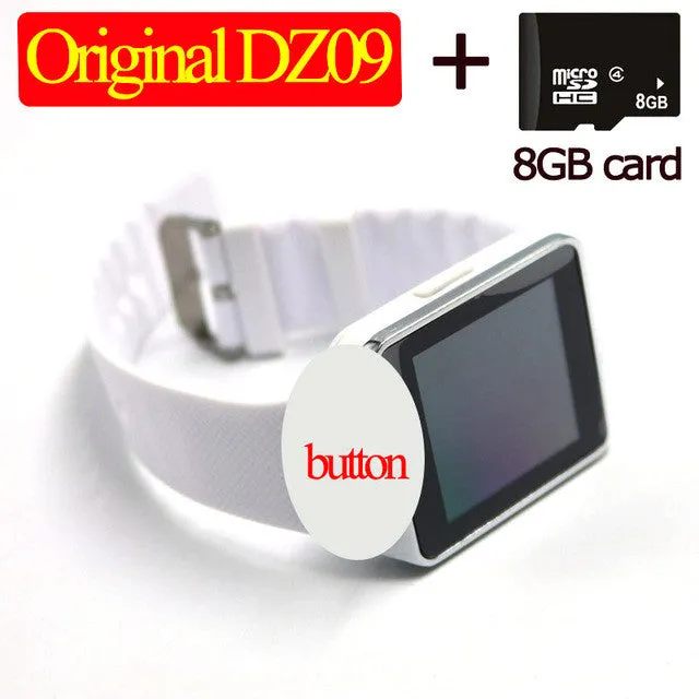 men Wearable Devices DZ09 Smart Watch Support SIM TF Card women sport Wrist Smartwatch For IOS Android smartphone with camera