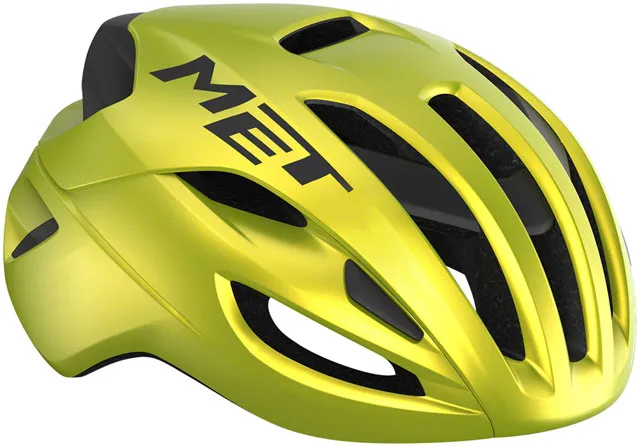 MET Rivale MIPS Helmet - Lime Yellow Metallic, Glossy, Large