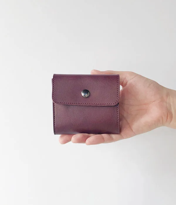 MHL./BASIC LEATHER THREE FOLD WALLET