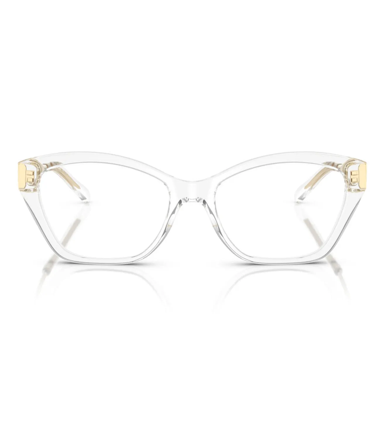 Michael Kors Women's Transparent Cat-Eye Optical Frame