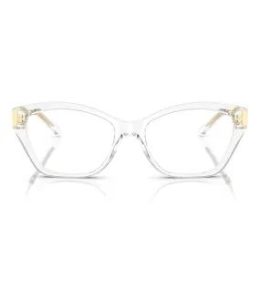 Michael Kors Women's Transparent Cat-Eye Optical Frame