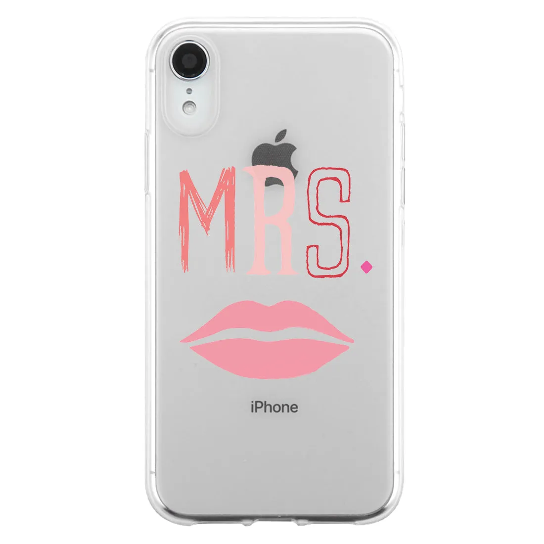 Mr. Mrs. Mustache Lips Couple Matching Phone Cases Cool Anniversary