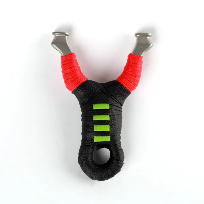 Multi Wrap Neon Patch Stainless Steel Slingshot