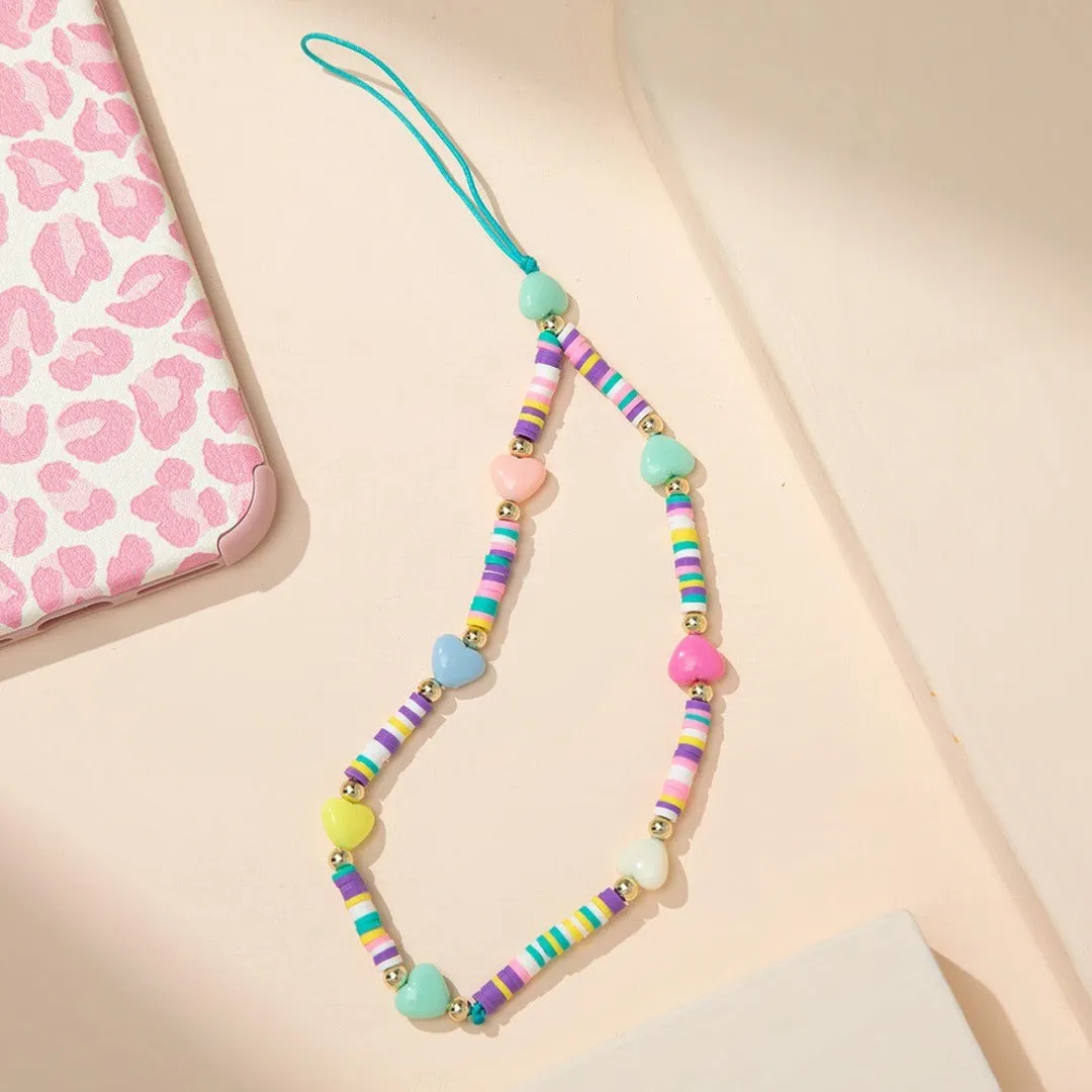 Multicolor Hearts - Phone Charm