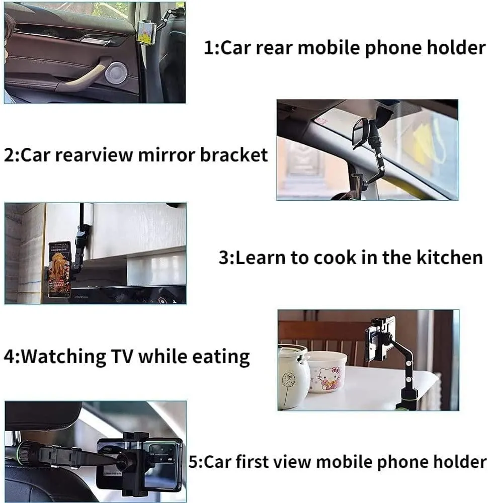 Multifunctional Rearview Mirror Phone Holder Q-ZJ005