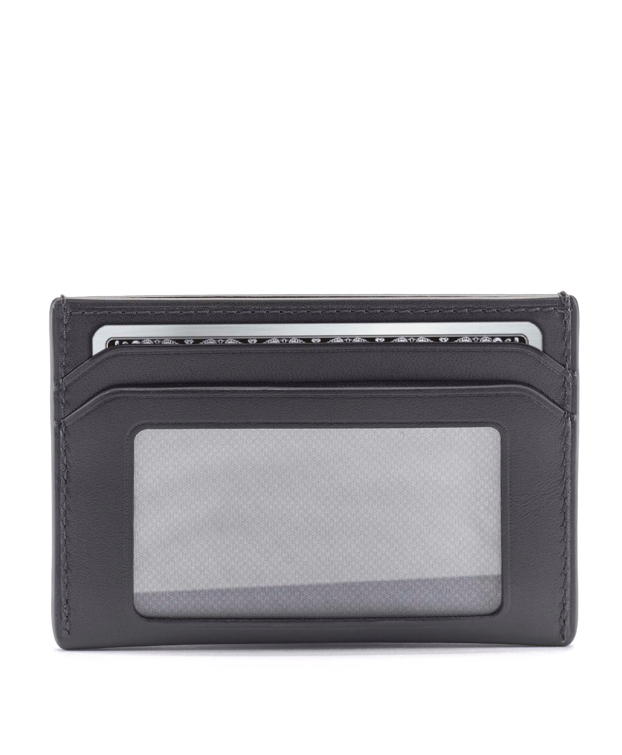 Nassau Slim Card Case - Black Smooth