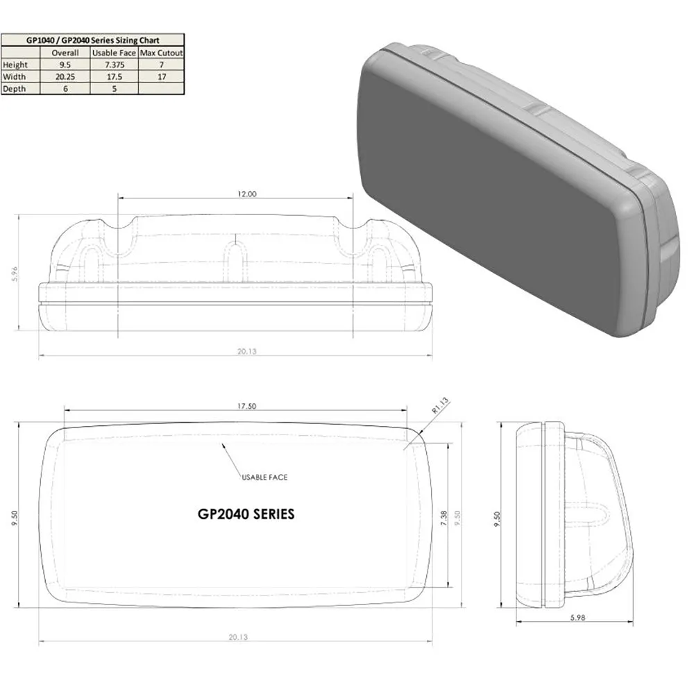 NavPod SystemPod Pre-Cut f/Raymarine Axiom 9/Axiom  9 on Right & 1 Instrument (3.6* hole) on Left f/12* Wide Guard