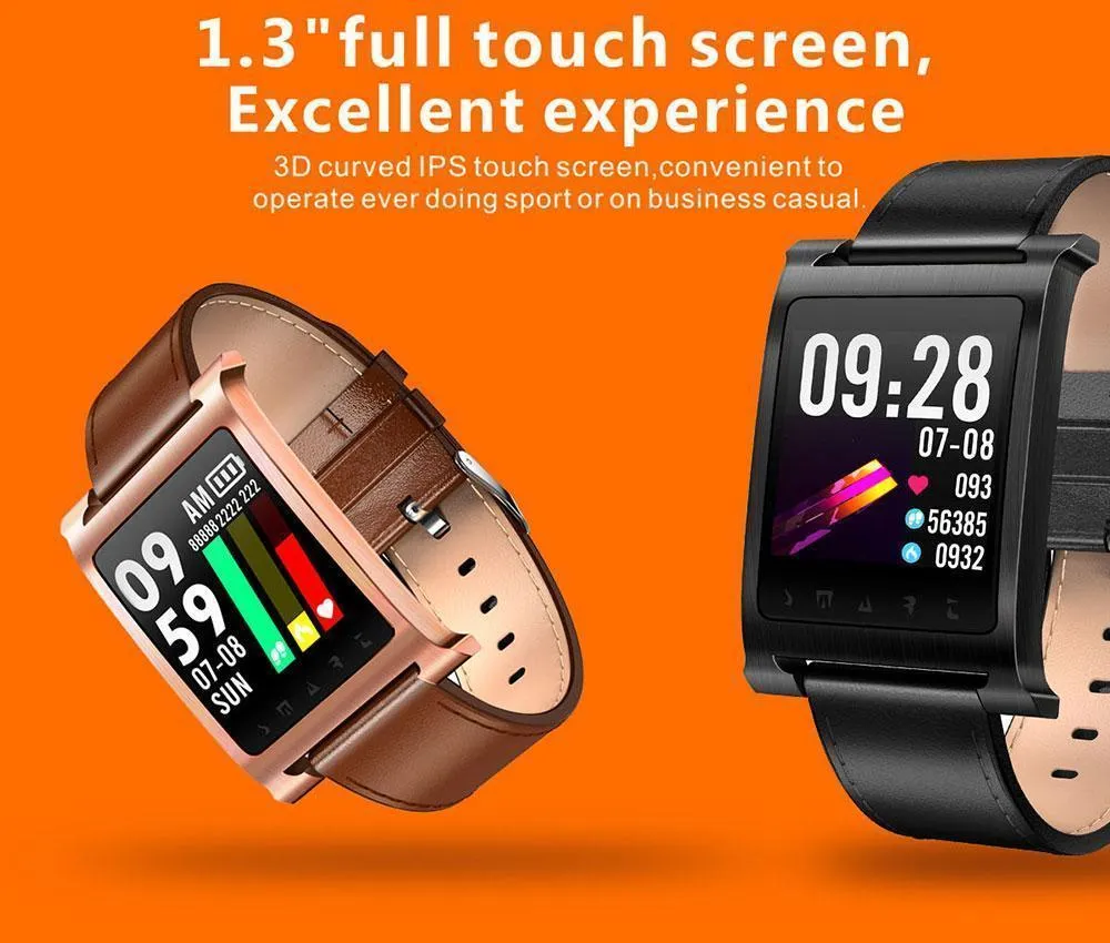 New Bluetooth Smart Watch Smart Bracelet 1.3'' IP68 Waterproof Heart Rate Monitor Smartwatch for Android iPhone