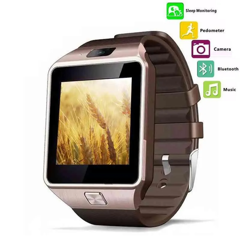 New Smart Watch With Camera Bluetooth Wristwatch Support SIM TF Card Smartwatch For iOS Android Phones