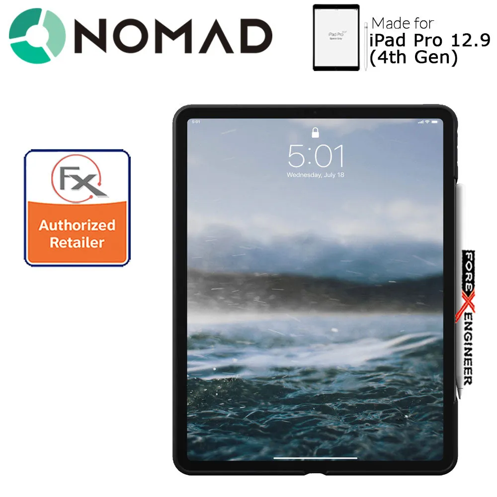 Nomad Rugged Case for iPad Pro 12.9 inch ( 2020 ) 4th Gen ( Dark Grey ) ( Barcode : 856500019284 )