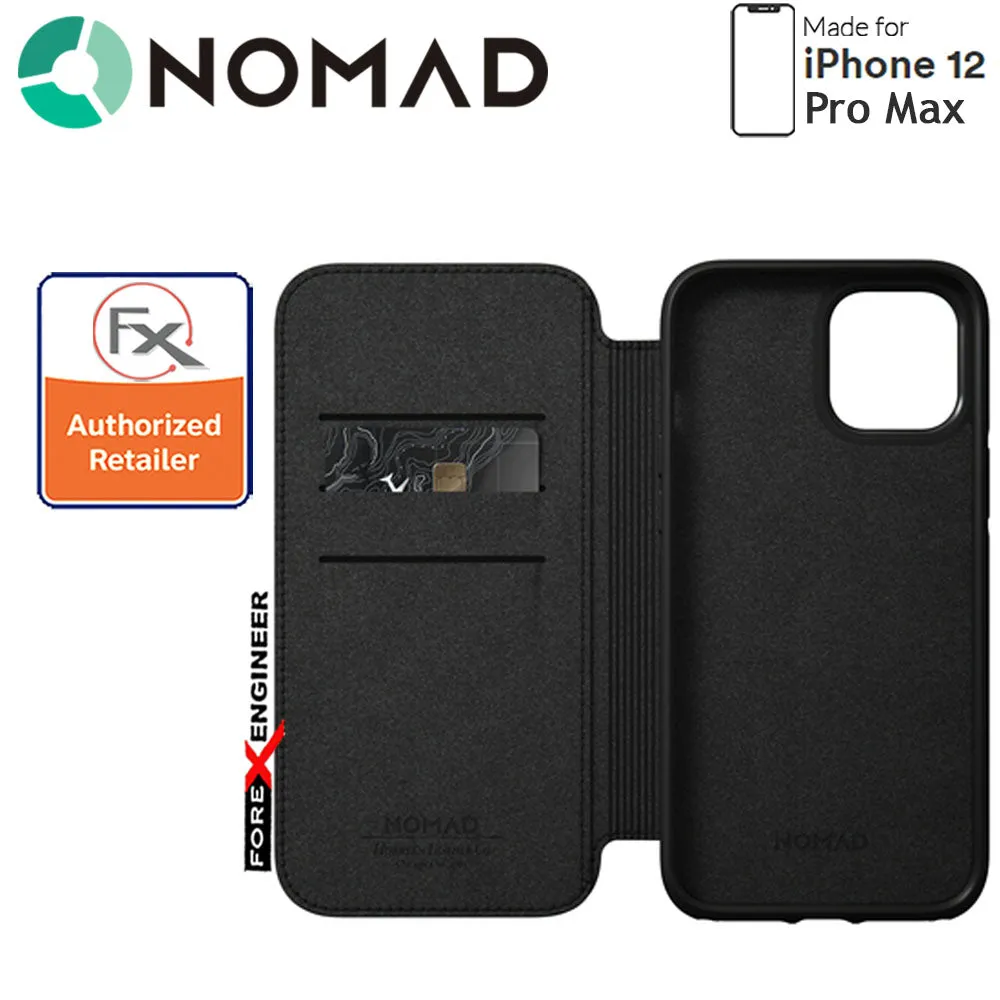 Nomad Rugged Folio Case for iPhone 12 Pro Max - Black ( Barcode : 856500019147 )