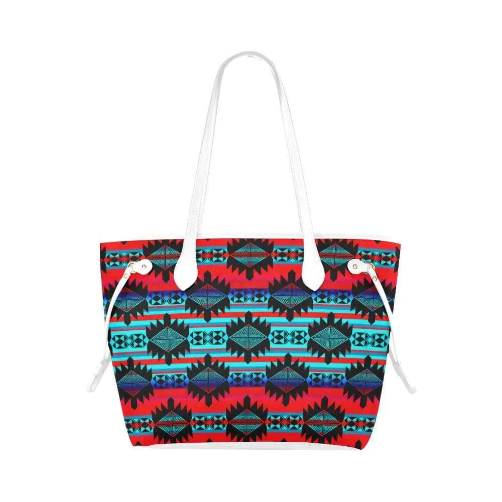 Okotoks Mountain Clover Canvas Tote Bag