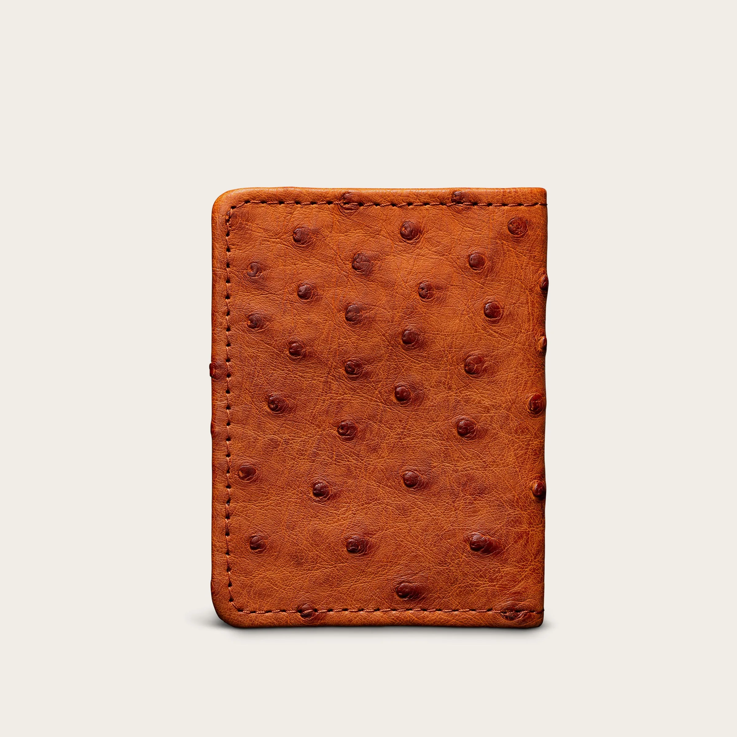 Ostrich Bifold Card Case