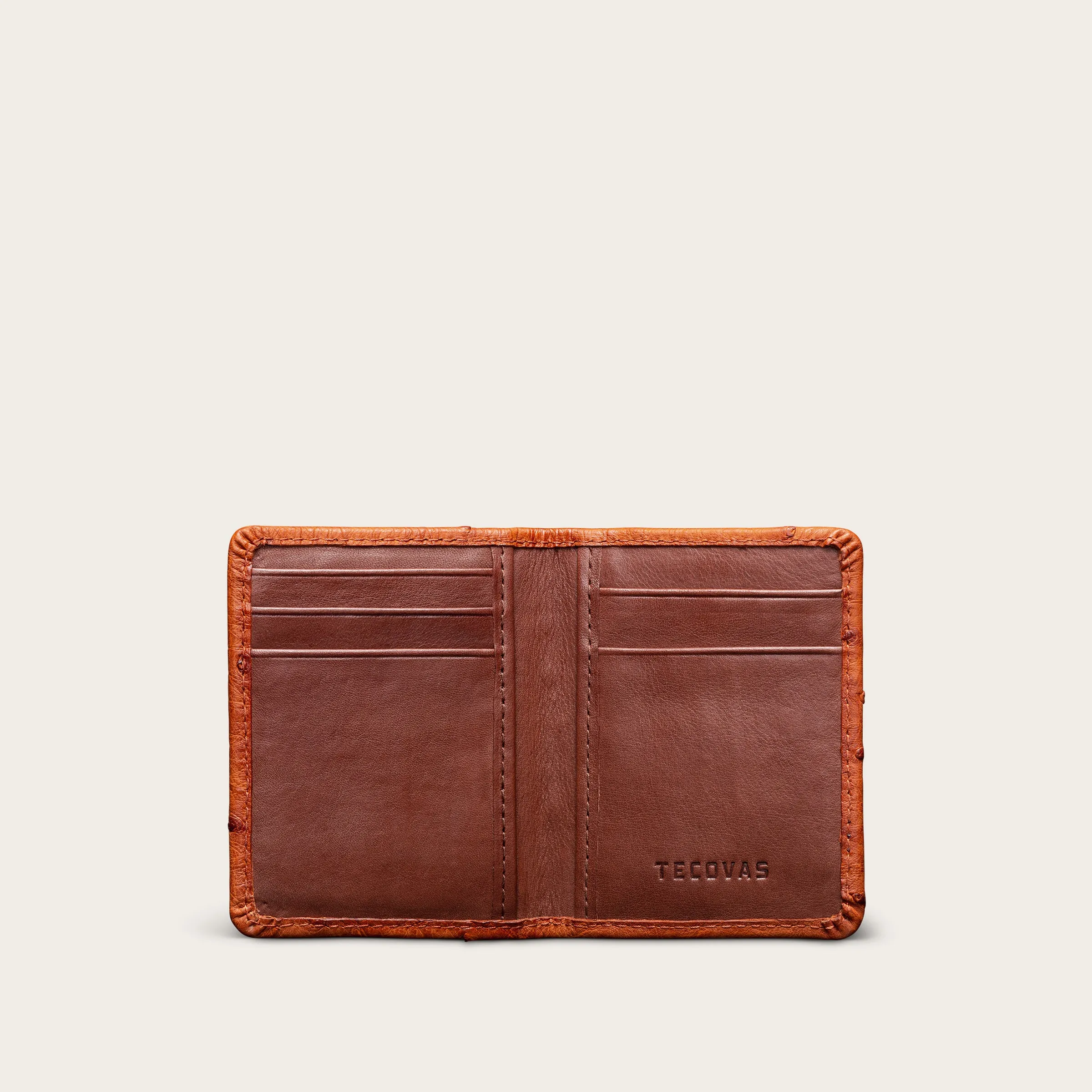 Ostrich Bifold Card Case