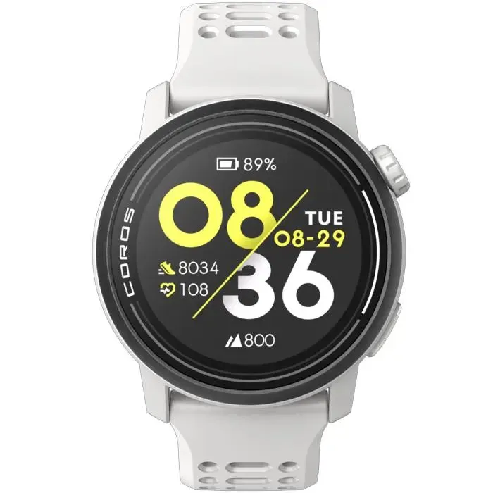 PACE 3 GPS Sport Watch - Silicone Band - White