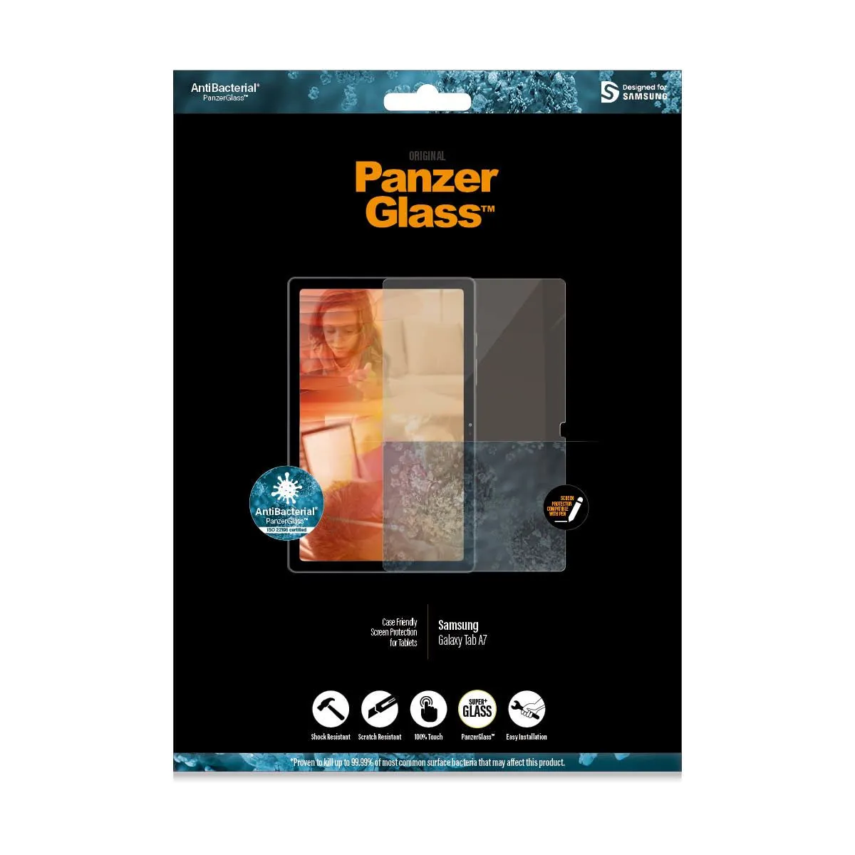 Panzer Glass Case Friendly Screen Protector for Samsung Galaxy Tab A7 - 7244